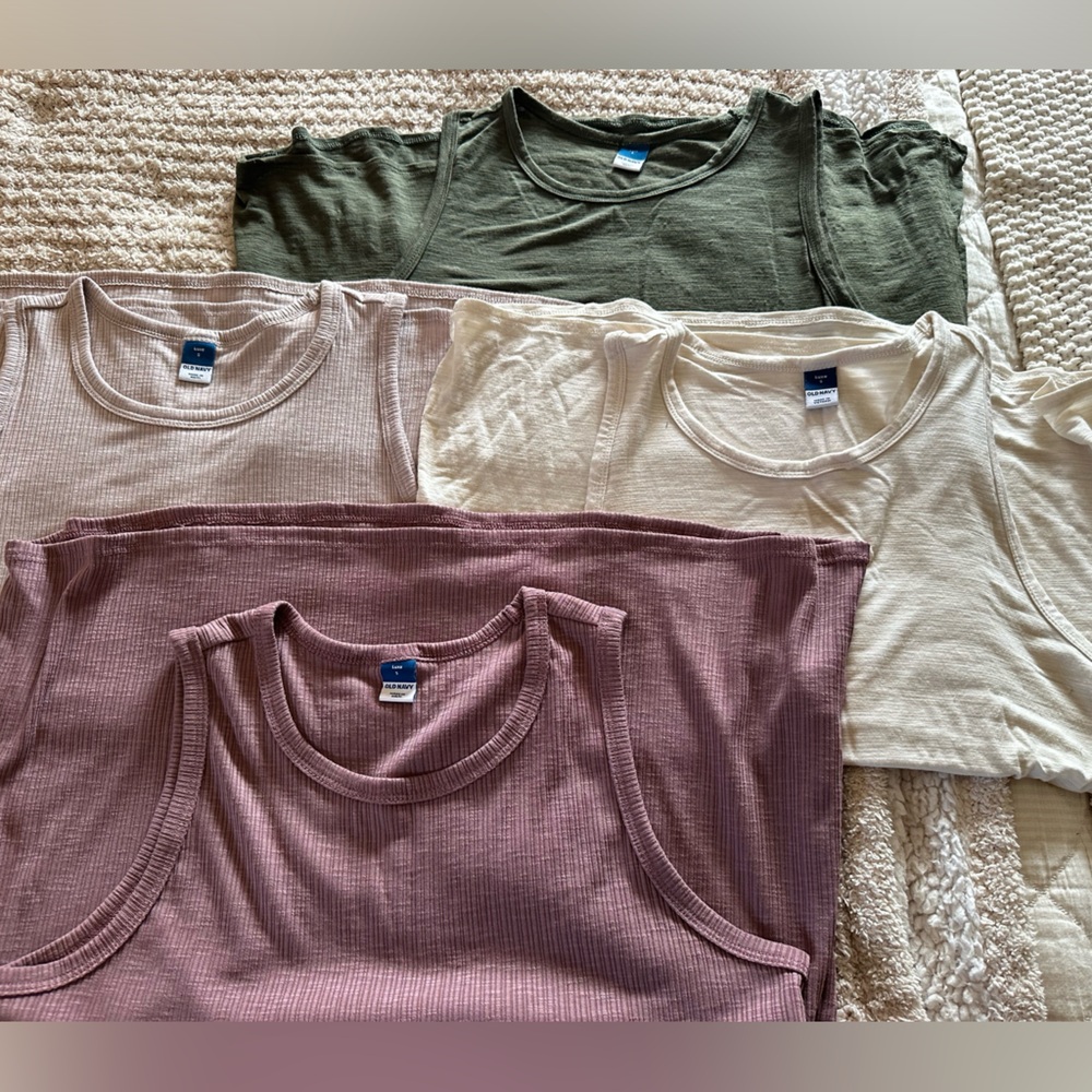 Old Navy Luxe Sleeveless Swing Shirt Size Small- bundle of 4